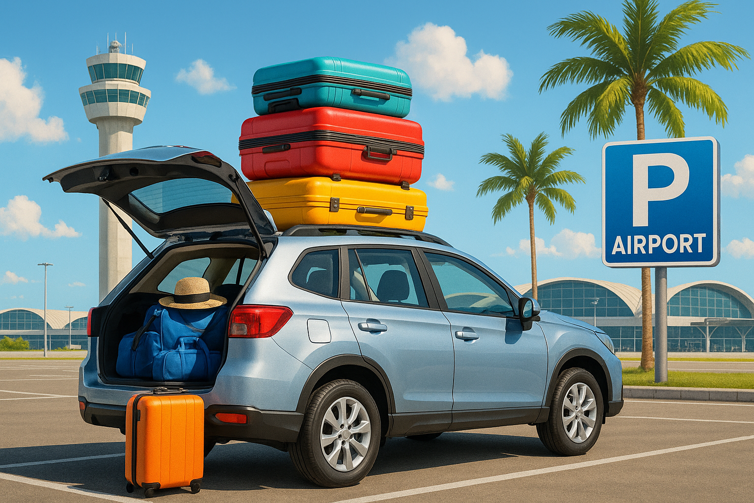 Samochód pod zadaszeniem